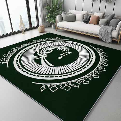 Tapis moderne clavier musical en cachemire ultrafin doux