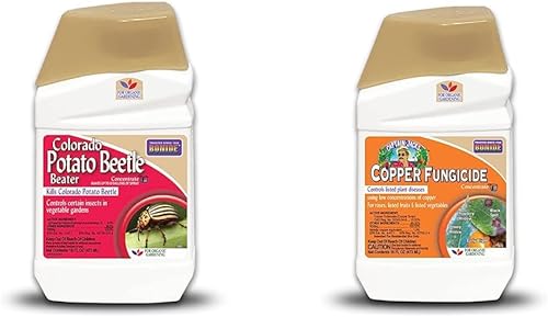 Bonide Colorado Potato Beetle Beater Concentrate, 16 oz Makes 8 Gallons & Captain Jack's Copper Fungicide for Insects, 16 oz Concentrated Plant