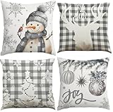 Cuscini Natalizi Per Divano Decorazioni Natalizie Per La Casa Addobbi Natale Copricuscini Christmas Oggetti Decorativi Federe Cuscini Copridivano Natalizio Copri Articoli Arredamento Natalizio 45x45cm immagine