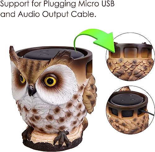 Soporte de diseño búho para Echo Dot y Google Home Mini con base fija 7