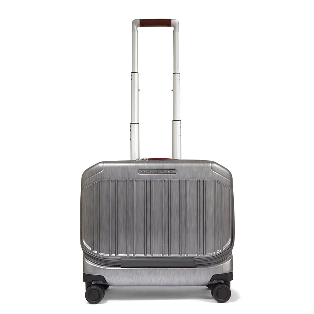 PIQUADRO – Zaino Trolley - Porta PC 15,6" – Policarbonato Resistente – Unisex - Colore Nero Argento