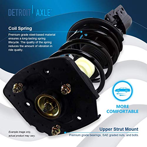Image of Detroit Axle - 8pc Struts Sway Bars for 00-07 Chevrolet Monte Carlo, Front Rear Struts w /Coil Spring Sway Bar Links 2000 2001 2002 2003 2004 2005 2006 2007 Replacement Suspension Kit Struts Shocks