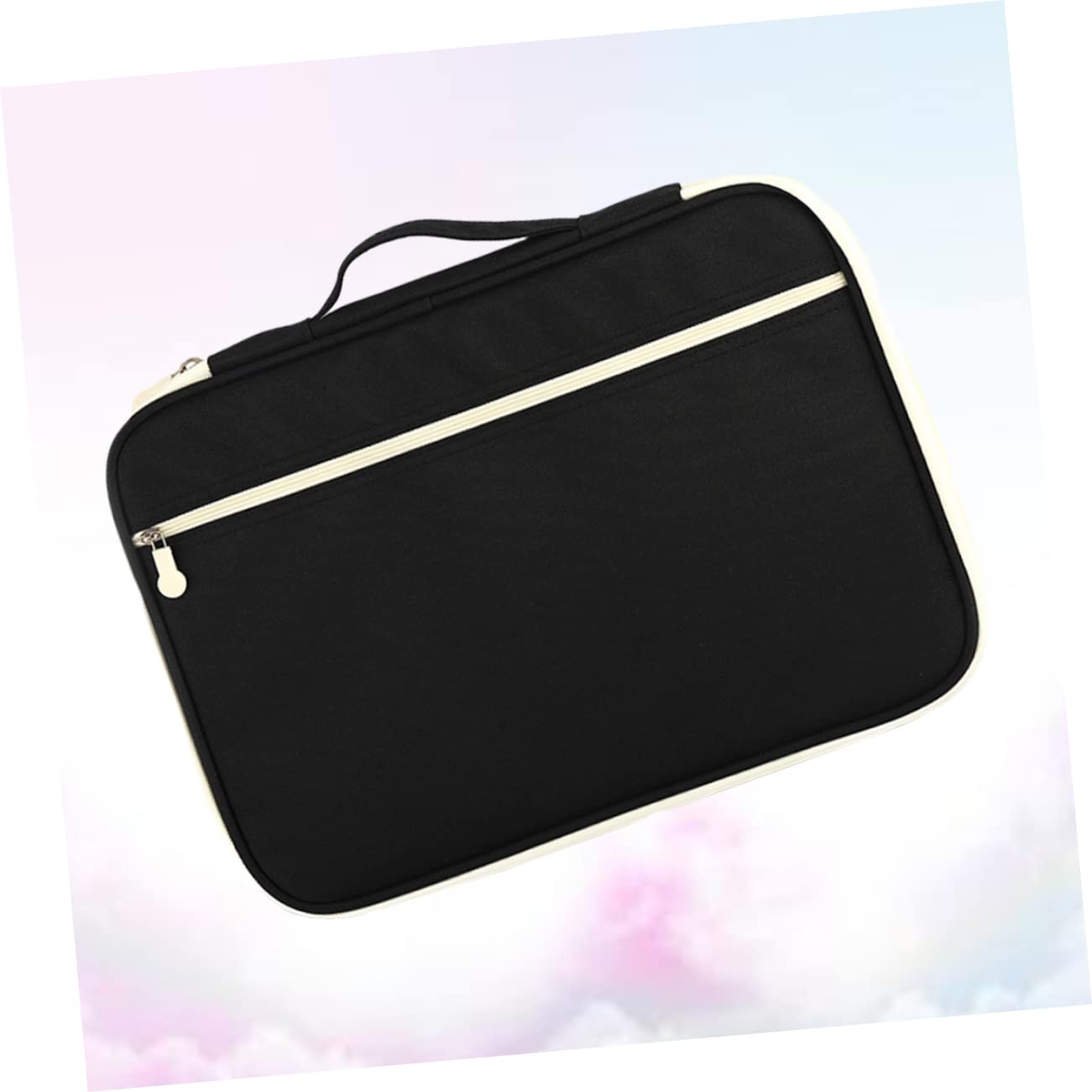 Uonlytech Borsa Porta Documenti A4 Multifunzione Oxford per Uomo e Donna, Organizer Portfolio Portatile per Viaggio di Lavoro e Ufficio