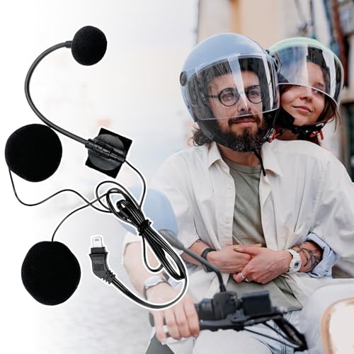 Micrófono de intercomunicación para casco de motocicleta con cable de 10 pines 3