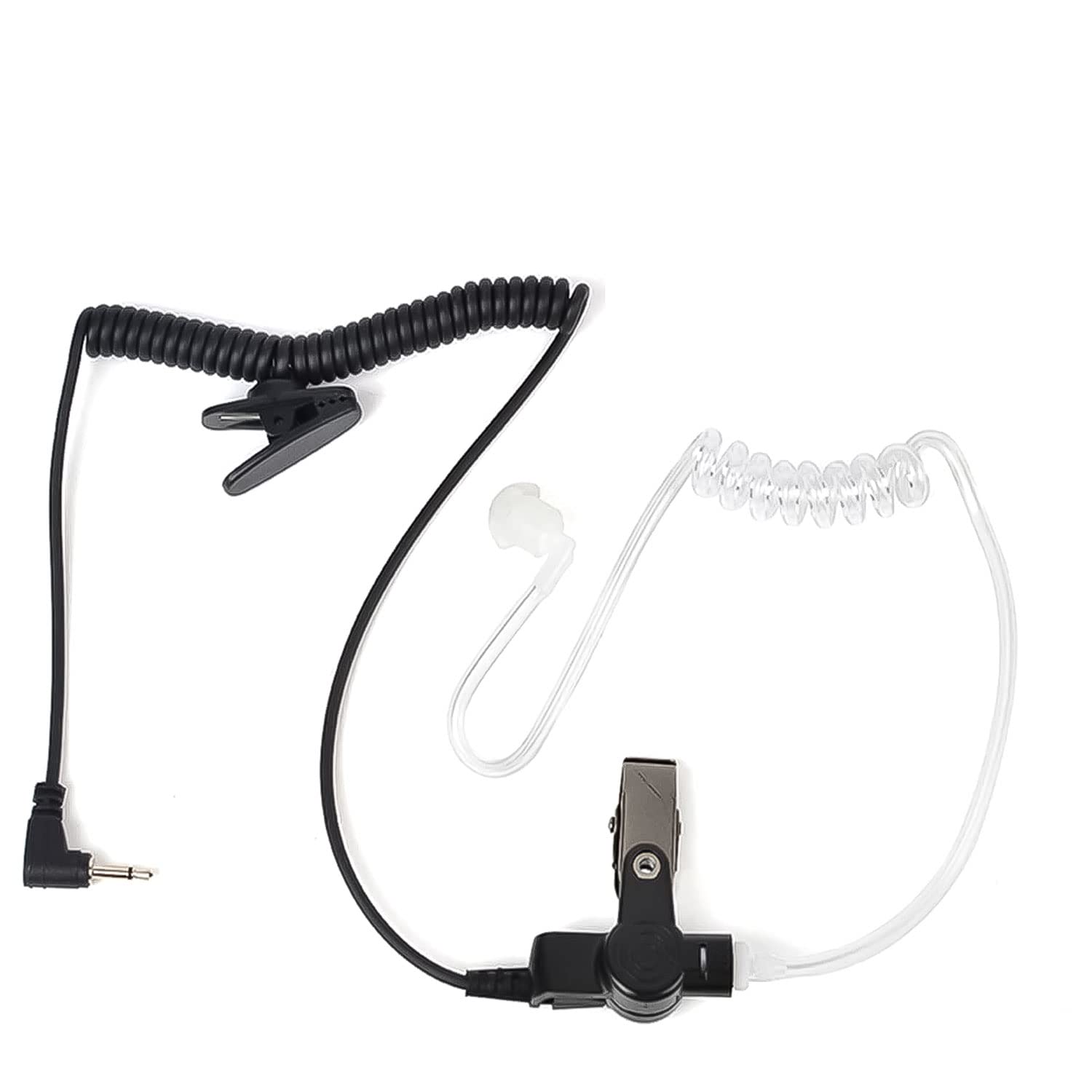 TechSide Casque Transparent Avec Microphone Haut-Parleur Épaule TSMIC Jack 3.5mm Pour Radios Bidirectionnelles