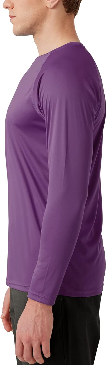 Men’s UPF 50+ Rash Guard Swim Shirt Long Sleeve Moisture Wicking Quick Dry Lightweight Wrinkle-Resistant - Image 3