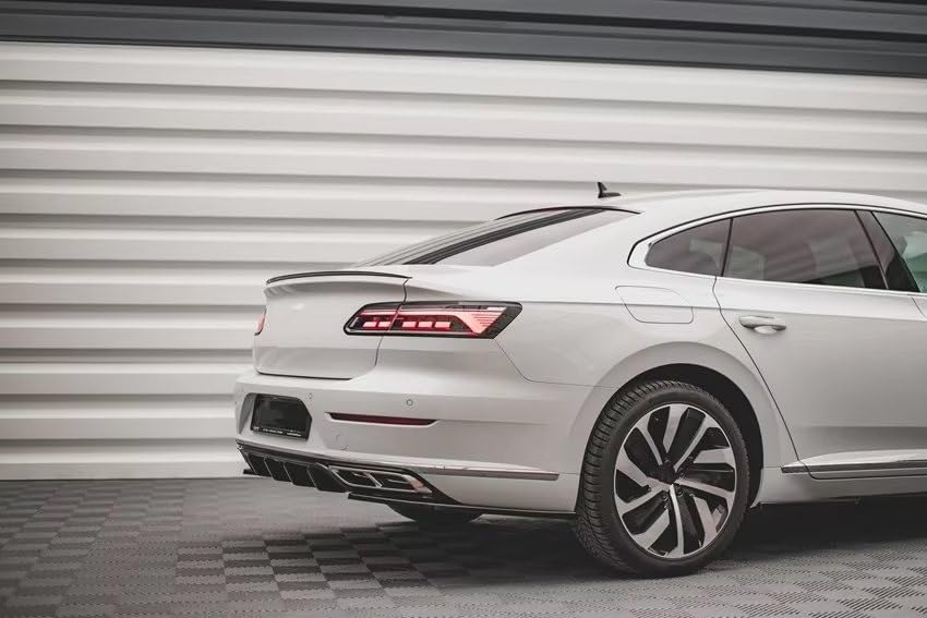 Diffuseur de lèvre de pare-chocs arrière Arteon 2020-2023 avec spoiler de séparation latérale - 4