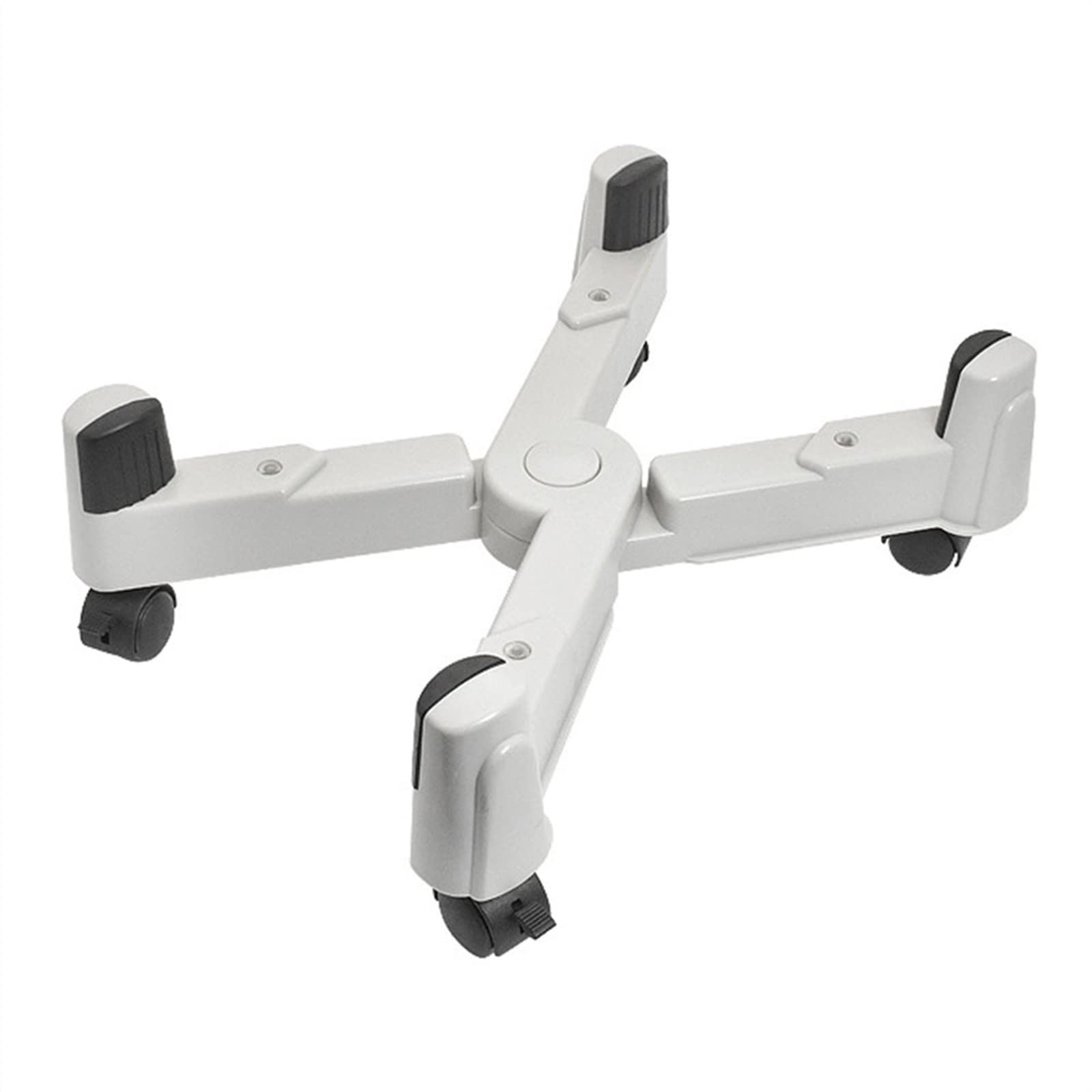 SaryEdge Adjustable Monitor Stand PC Tower Stand, Mobile CPU Holder Desktop PC Case Stand Cart, Adjustable Width with 5 Caster Wheels, Fits Most PC Cases Under,Gris