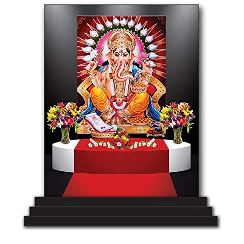 Figurine Ganesh Ji 5266 pour tableau de bord de voiture apportant sérénité à la maison