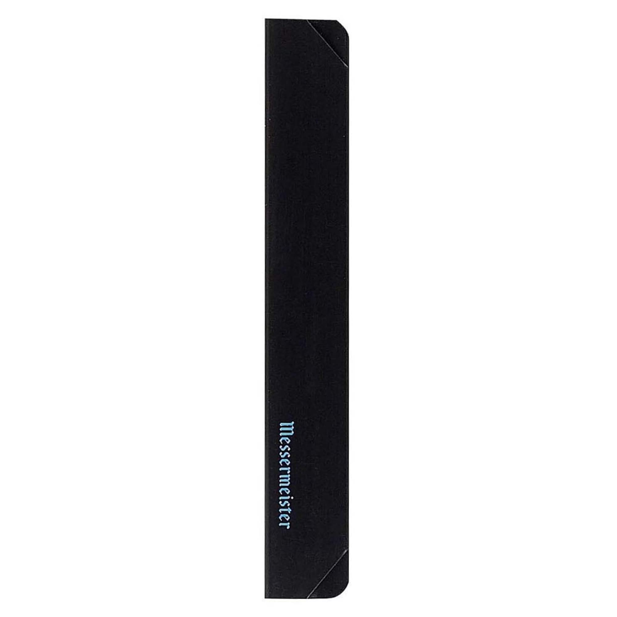 Messermeister 8” Slicer Edge-Guard, Black - Fashionable & Functional Knife Protector for Carving & Slim-Blade Knives - 2 Blade Entry Notches - 8.5” x 0.9375”
