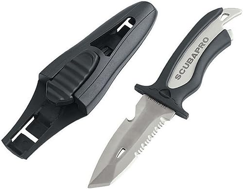 Scubapro Mako - Cuchillo de buceo de titanio con hoja de 3.5 pulgadas