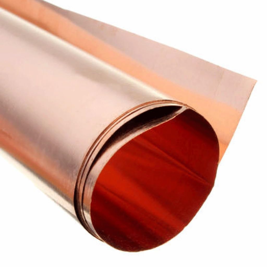 1 Pieza de Placa de lámina de Metal de Cobre CU, for proyectos de Bricolaje, Piezas de Herramientas de Cinta de Aluminio(0.2x200x1000mm)
