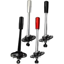 Adjustable Short Shifter with Gear Shift Knob E30 E36 E46 E39 E34 E6x Z3, Alumm Construction, All Black/Black/for Red/Silver