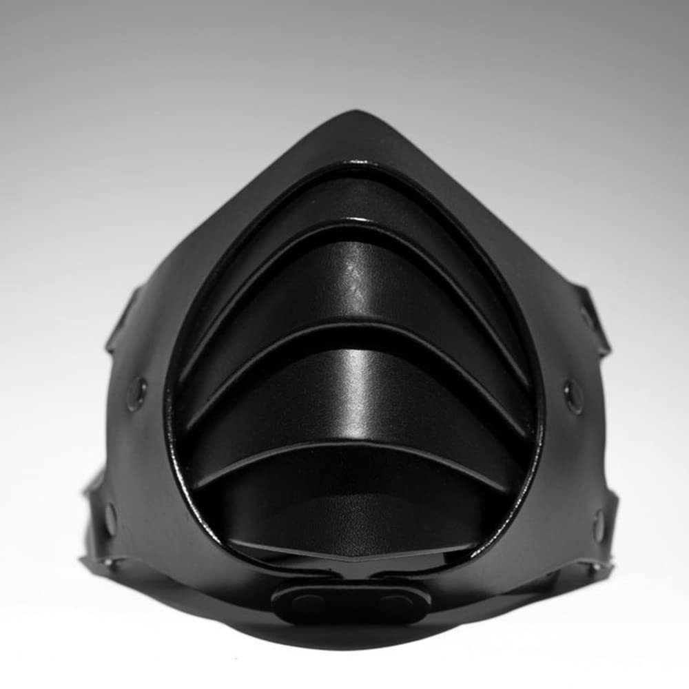 GEBONE Maschera punk uomo/donna sexy cosplay in pelle mezza maschera completamente chiusa tipo MK-09