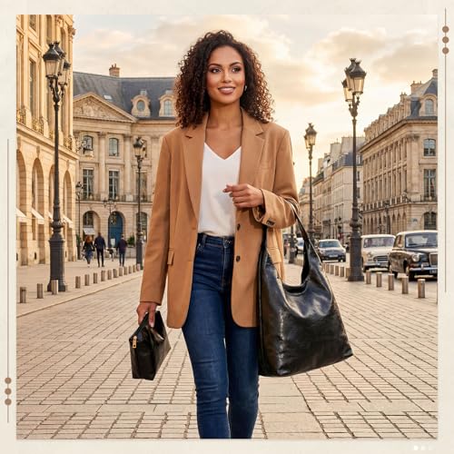 Abbylike Bolsa Grande Hobo para Mujer Vegana miniatura 6
