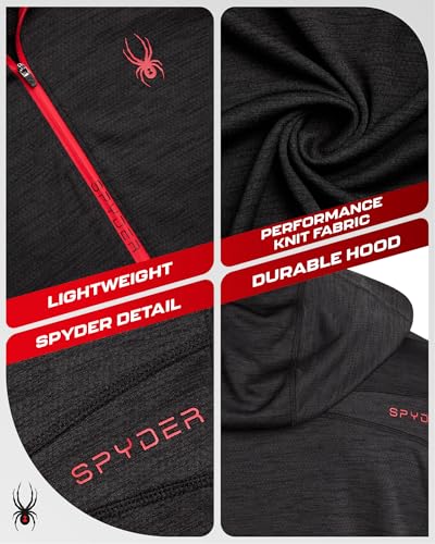 Spyder Mens Sweatshirt - Lightweight Athletic Half Zip Pullover Mens Hoodies - UPF 30+ Dry Fit Long Sleeve Sun Shirts for Men2