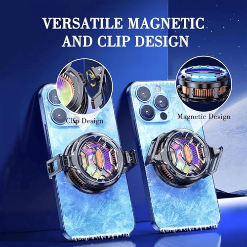 Image of FS03 Arctic 15W Mobile Cooling System, Magnetic Semiconductor Phone Cooler with High-Speed Fan, Universal Grip Clip, Anti-Overheat Radiator for Gaming & Streaming Smartphones