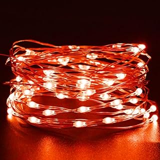 Etopgo Fairy Lights Valentines Day Decorations 5M /16ft 50 LEDs Battery Operated Copper Wire String Lights for Indoor Outdoor Lighting, Bedroom, Gift, Wedding,Christmas Decoration(Warm White)