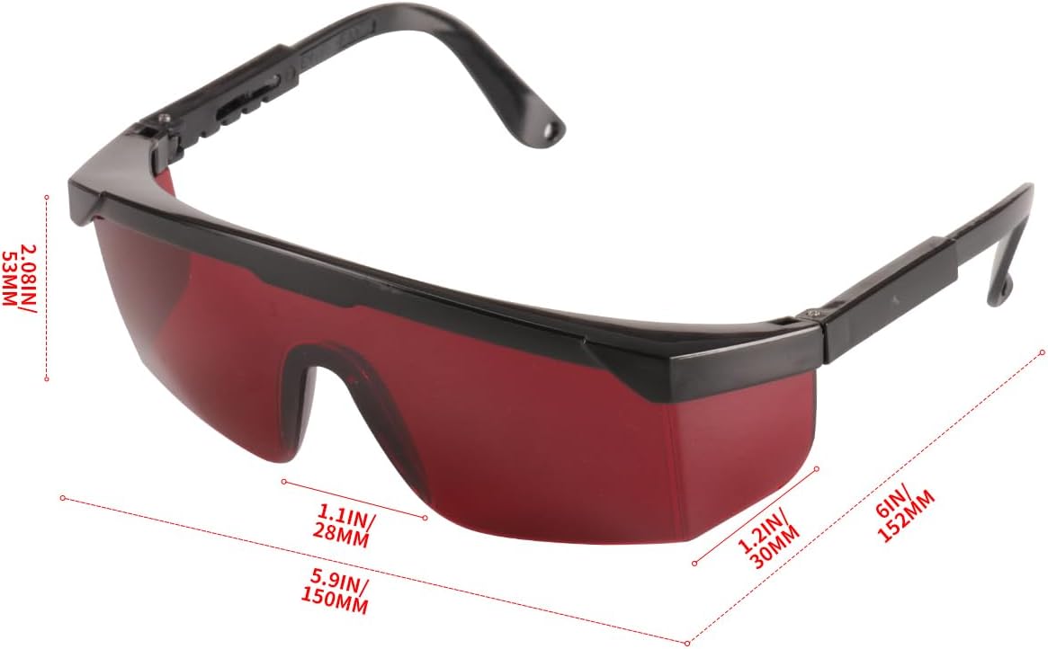 Laser Glasses, Enhanced Visibility Laser Safety Glasses for Laser Level, Rotary Lasers and Multi-Line Laser Tools