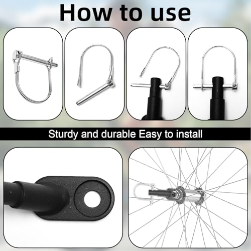 Samamoca 2 Fahrradanhänger Kupplung Anhängerkupplung,Fahrrad Anhängerkupplung Mit Sicherungsstift,Fahrradanhänger Anschluss,Fahrradanhänger Kupplung Für Hundeanhänger Anhänger Kinderanhänger