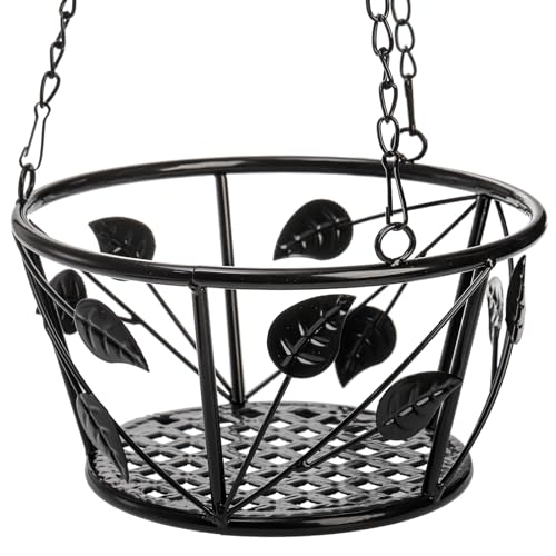 Image of Goaste 2 Pack Metal Plant Hanger, Hanging Plant Holder with Ceiling Hook, Modern Plant Hanging Basket, Decorative Planter Flower Pots Shelf for Indoor Outdoor Use, Home Decor
