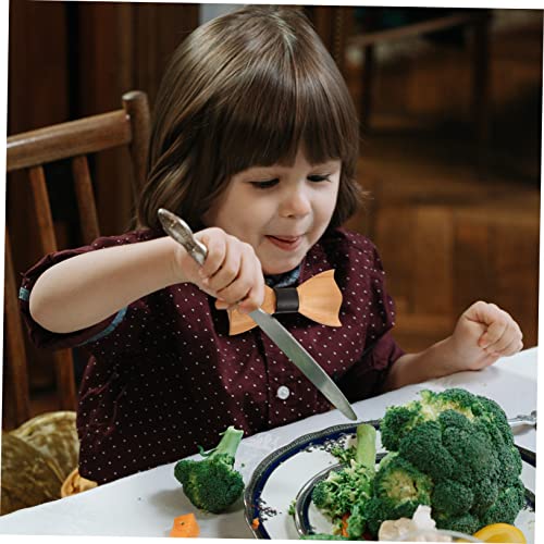 FRCOLOR Men's Women's Wooden Bow Tie Boys Bow Ties for Years Bowknot Novelty Suit Accessory for Formal Occasions2