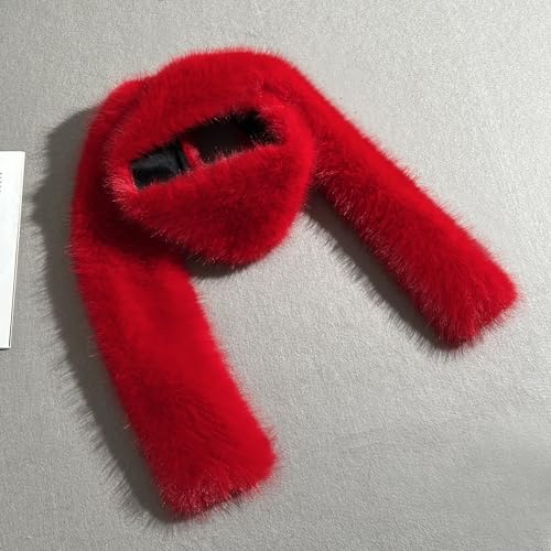 71" x 6" Faux Fur Long Scarf for Women – Soft Plush Winter Wrap, Elegant faux Fur Shawl, Oversized Luxe Stole4