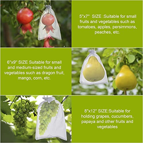 50 PCS 8x12 White Organza Bags - Wedding & Party Gift Bags With Drawstring4