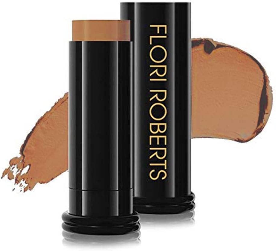Base Strokes Crème Foundation Stick , Full Coverage for Women of Color or Deeper Skin Tones, Long Lasting Makeup, Natural Finish, Complexion Concealer & Corrector