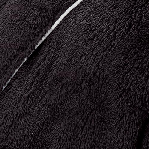 Mens Soft Hooded Plush Maxi Robes Cozy Long Sleeve Belted Fleece Fuzzy Bathrobes With Pockets Winter Shower Spa Robe4