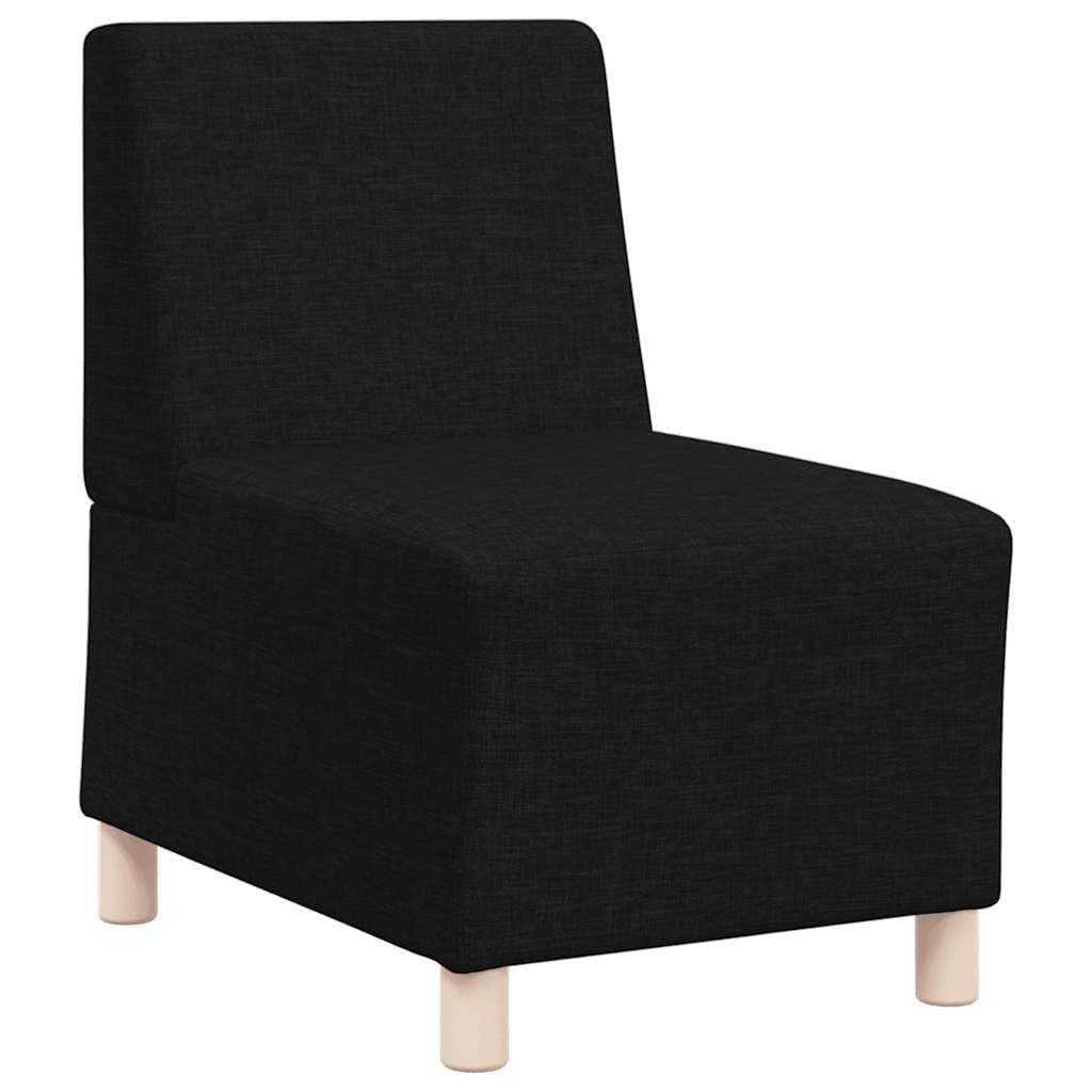 Genérico Sofá Modular sin Reposabrazos Negro 55cm Tela