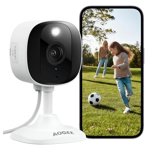 AOQEE 2K Hundekamera mit App - 2,4 GHz Haustierkamera mit App und Sprechen per Handy für Katzen/Cat/Pet/Dog Camera, 2-Wege-Audio, Farbnachtsicht, SD/Cloud-Speicher, C1