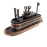 TG,LLC Bronze Metal Steamboat Paddle Boat Replica Die Cast Novelty Toy Pencil Sharpener