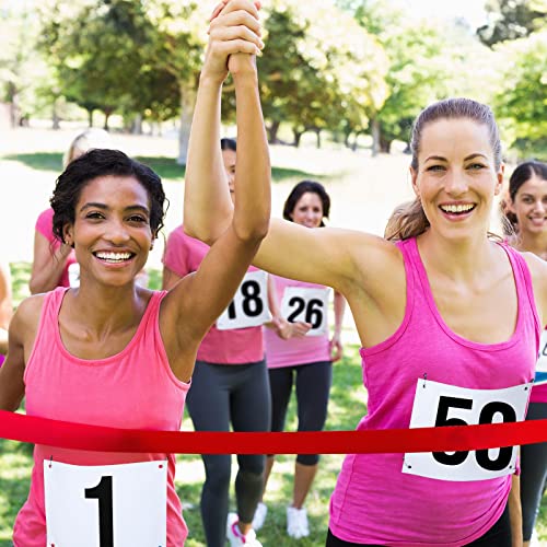 image for Hanaive 100 Pieces Running Bib Numbers with Safety Pins for Marathon S