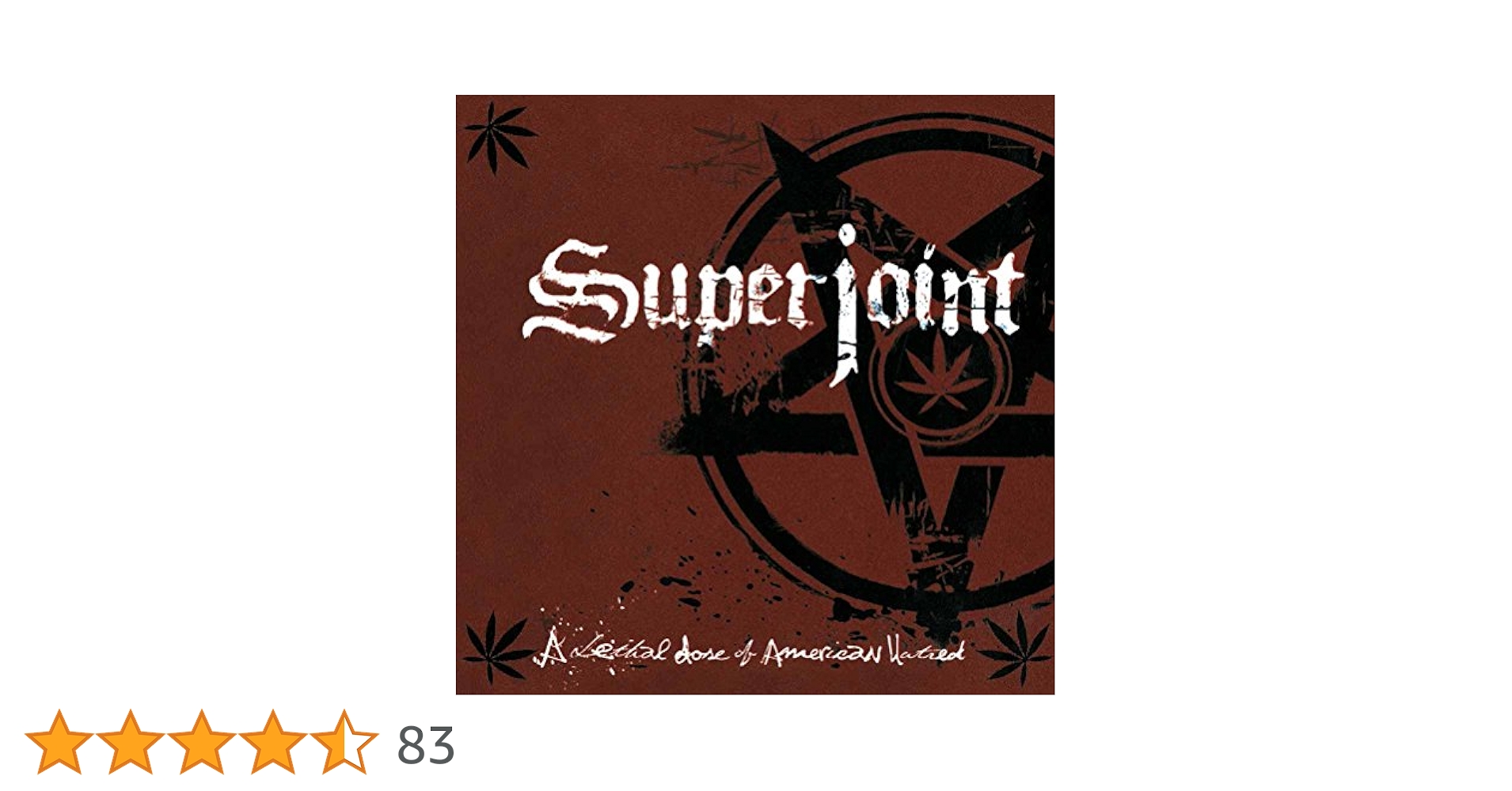 その他 Lethal Dose of American Hatred [CD] Superjoint Ritual - A Lethal Dose of American Hatred