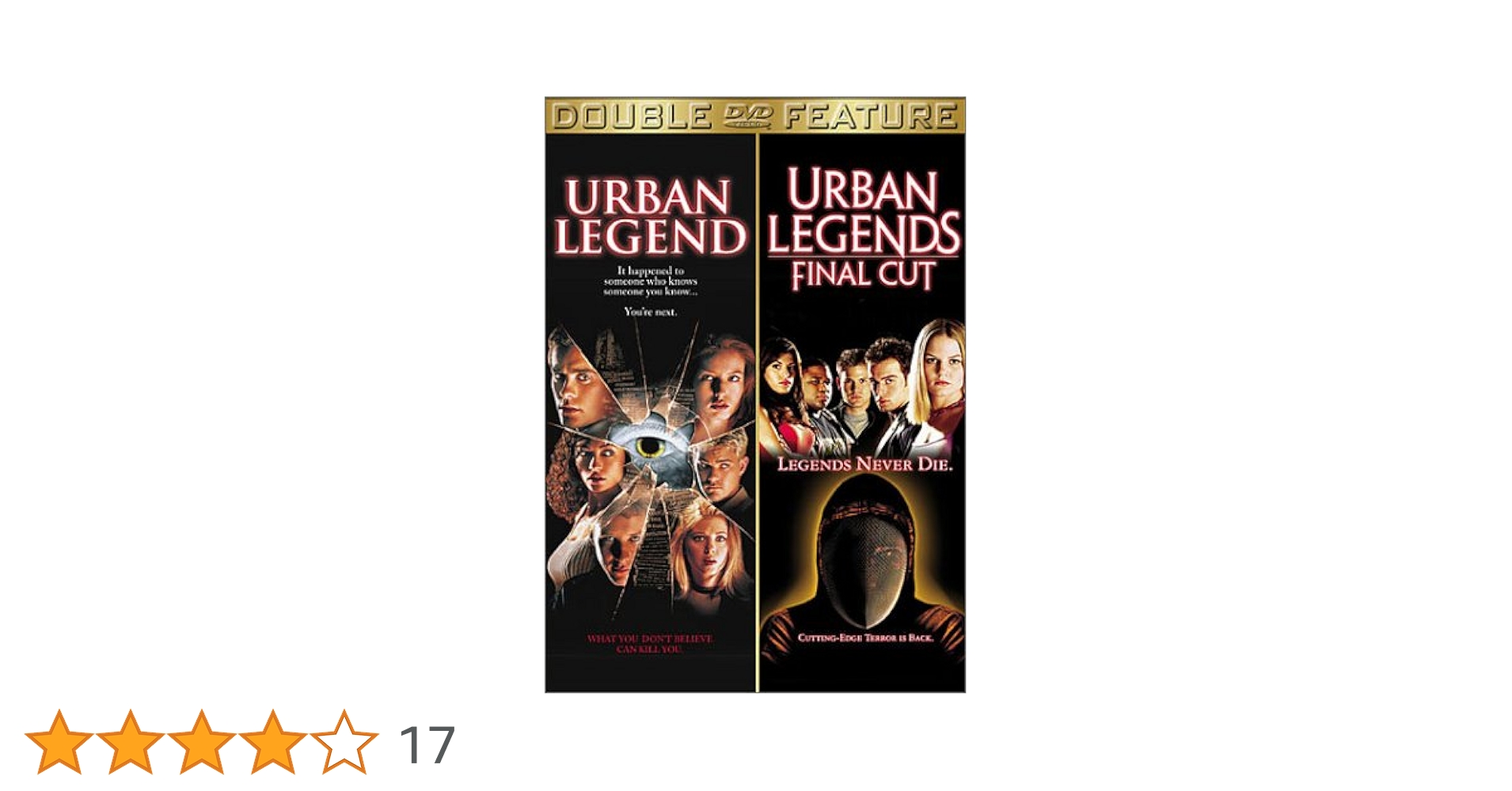 その他 Urban Legends: Complete Season 1 [DVD] Urban Legends: Final Cut (Bilingual): Amazon.ca: Joey