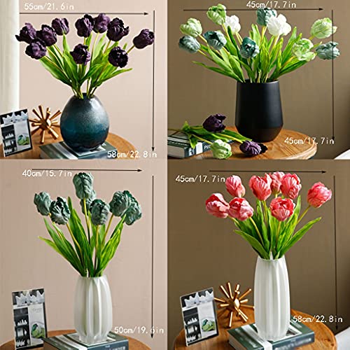 Fleurs artificielles bouquet de simulation tulipe pour décor hôtel - 3