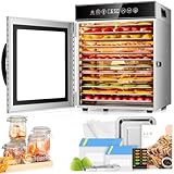 KWASYO フードドライヤー 12段食品乾燥機 ステンレス鋼製 野菜乾燥機 ジャーキーメーカー 最新型 大容量 高効率 無添加 干し芋 ドライフード ドライフルーツ 乾燥機 発酵可能 家庭用 業務用 レシピ本付き