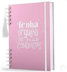 Agenda 2025 Para Organização Pessoal - Capa Dura - 214 Pgs Capa Rosa