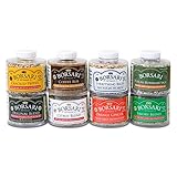 Borsari Seasoning Gift Set - 8 Flavor Variety Pack - Original, Citrus, Orange Ginger, Cracked Pepper, Coffee, Everything Bagel, Savory, Tuscan Rosemary Sage - Gluten Free Gourmet Seasonings
