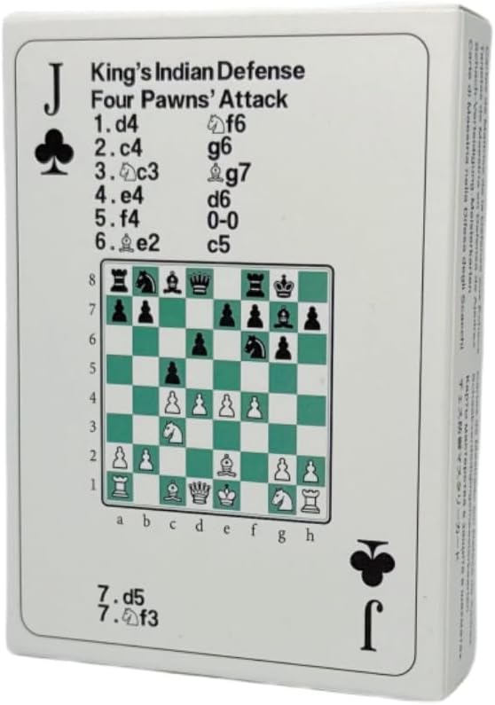 4 Pack Mix - Chess Opening Strategy Cards: 4x52 Playing Cards with Classic Tactics for Training and Coaching, Fun and Educational, for Students, Beginners and Coaches