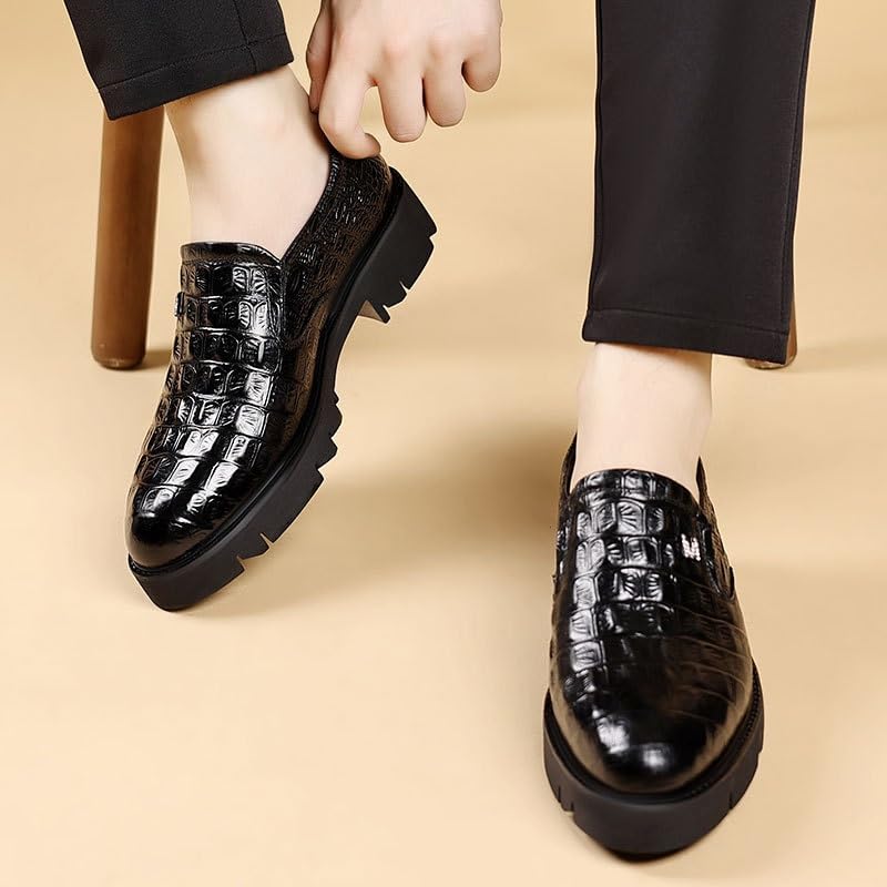 Elegant Cap Toe Men's Derby Shoes Lightweight EVA Midsole Business Conferences Formal Dinners Slip-Resistant Traction4