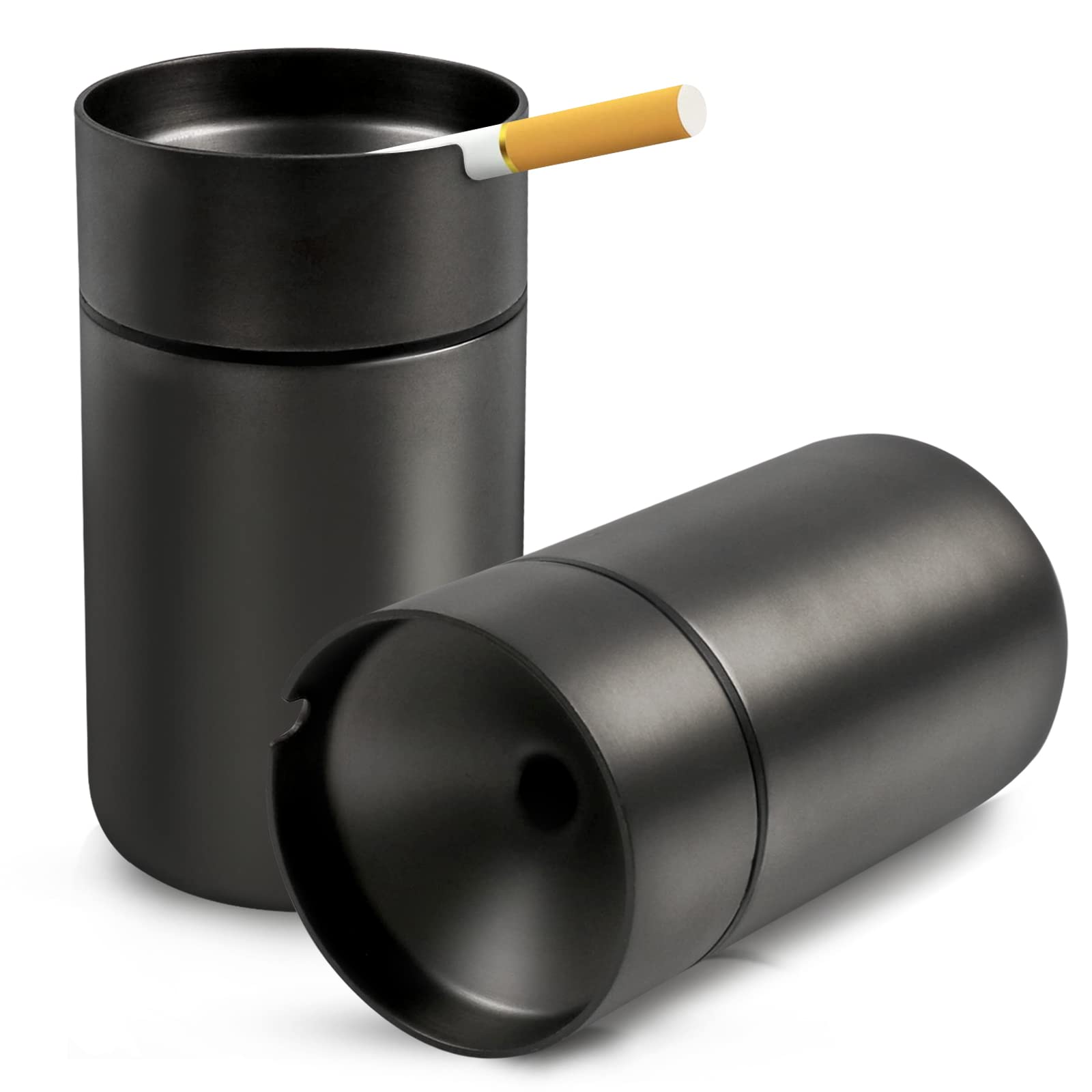 Amazon.com: JOCHA Car Ashtray smell proof Stainless Steel Portable