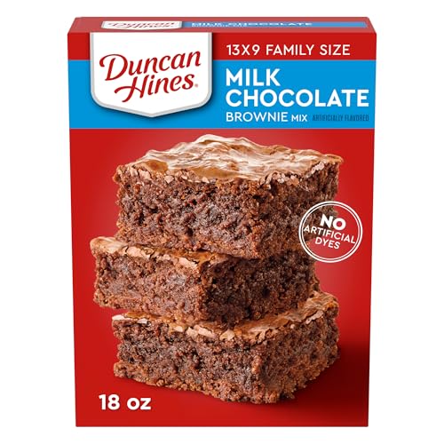Duncan Hines Brownie Mix, Milk Chocolate Flavored, 18 oz.