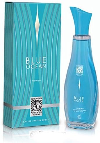 Blue Ocean European American Designs for Women - Eau De Parfum Spray - 2.5 Fl Oz.
