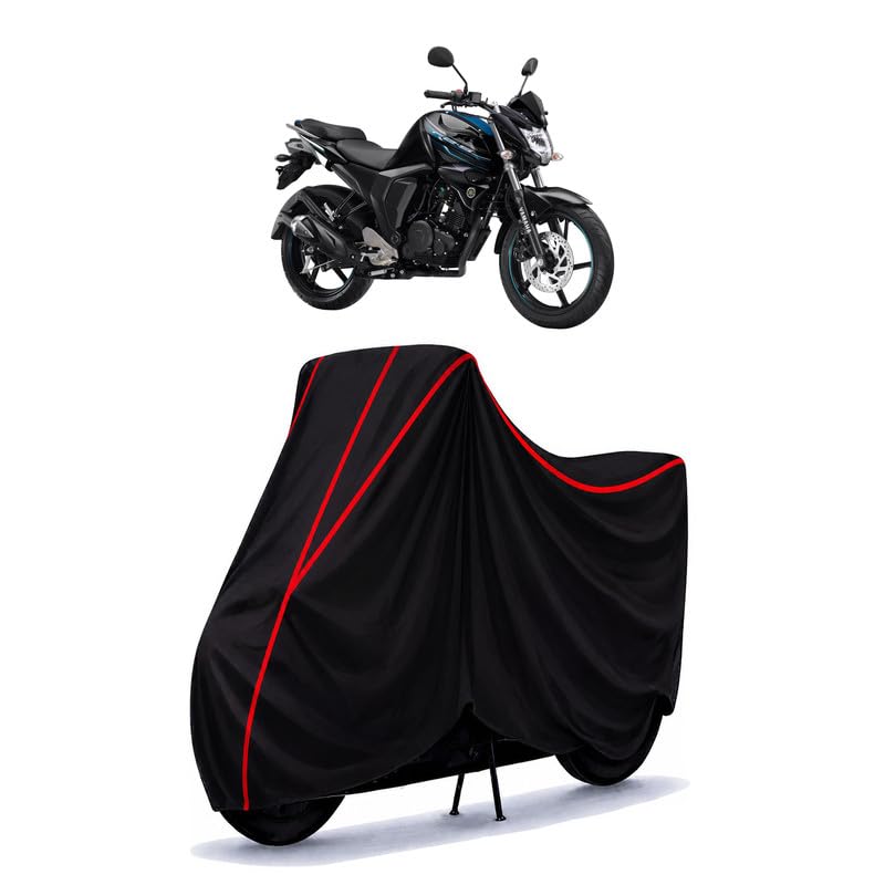 Image of Fazer-FI Water Resistant Bike Cover for All Motorcycles & Scooters | Heavy Duty Premium Taffeta Fabric | UV Protection, Dustproof, Scratchproof | All Weather Two Wheeler Body Cover with Elastic Bottom