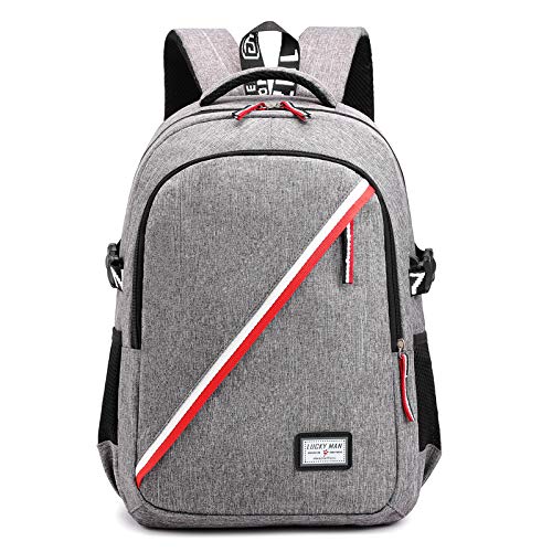 Rucksack Für Schule, Laptop Rucksack Für Herren. Schulrucksack Für Jungen Teenager Schwarz. Business Notebook. Männer Outdoor und Uni
