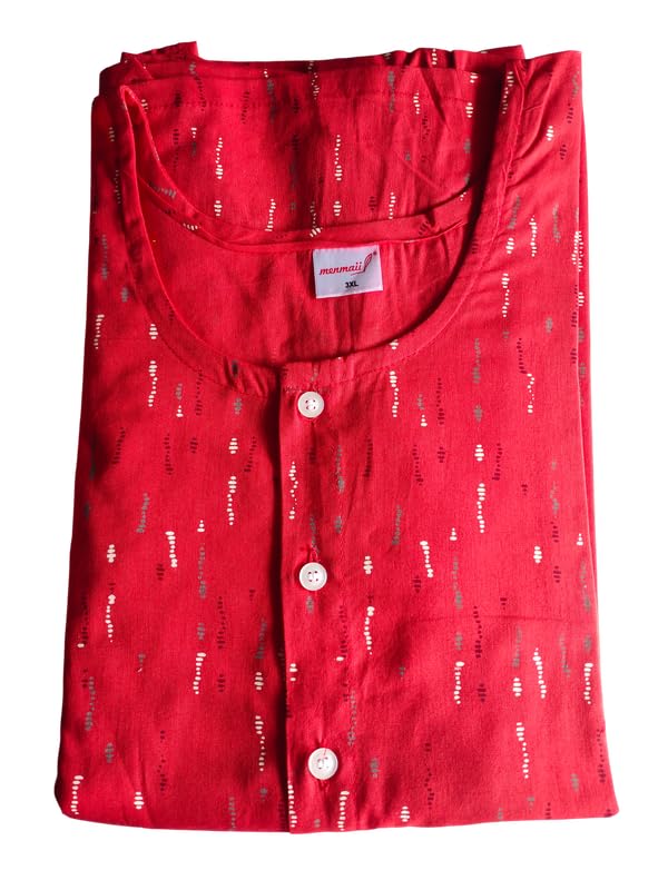 Image of MENMAII Women's [L-4XL] Full Open /Front Buttoned [a Kind of Adaptive Clothing] Multipurpose Nighty for Maternity /Pregnancy /Elderly /Patient /Feeding /Hospital Purpose Nighty Calf Length