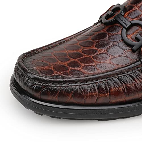 Mens Luxury Leather Penny Loafer, Fashion Comfort Dress Shoes Classical Handmade Slip on Loafer Shoes for Men3