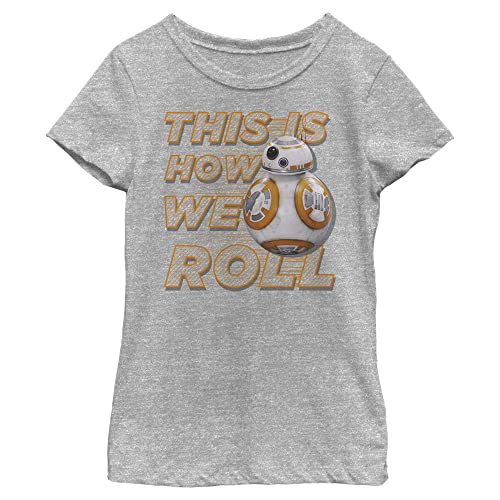 T-shirt Star Wars Force Awakens fille t-shirt manches courtes gris chiné taille XS